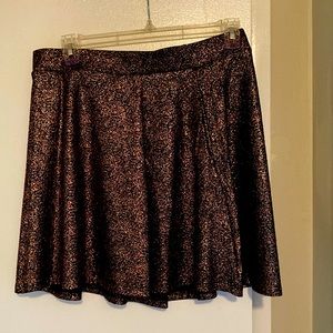 Torrid Golden Shiny Skirt